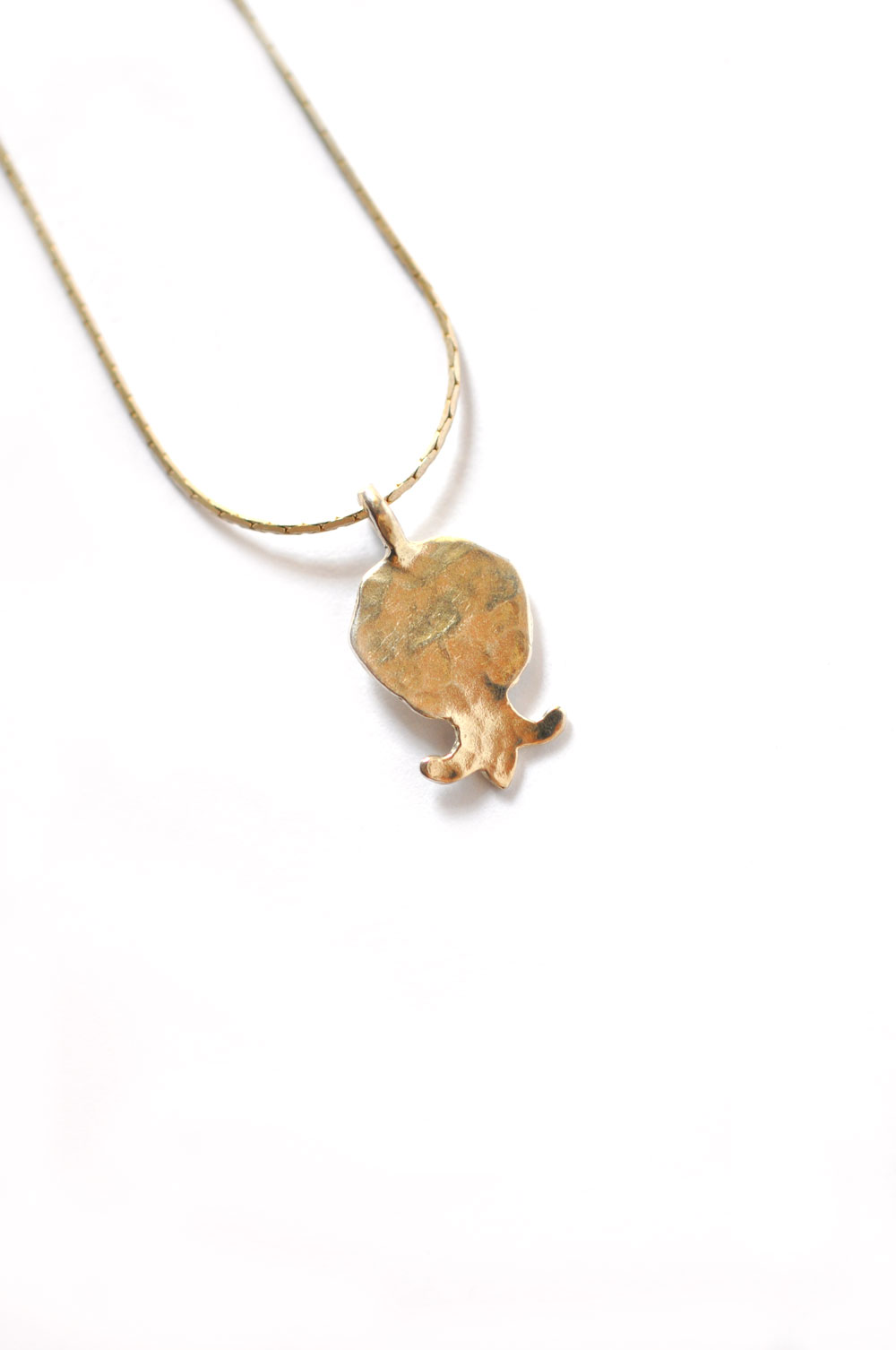 Small Silver Pomegranate Necklace