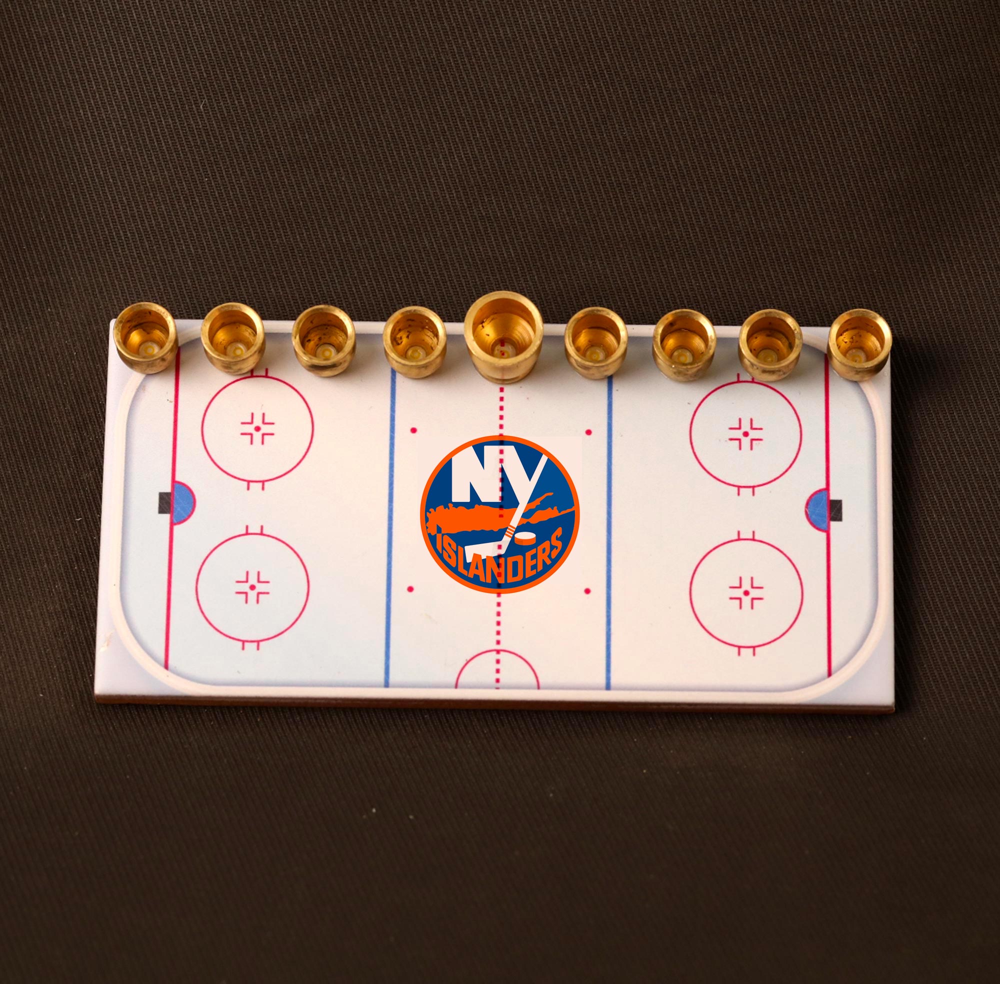 New York Islanders Hockey Menorah