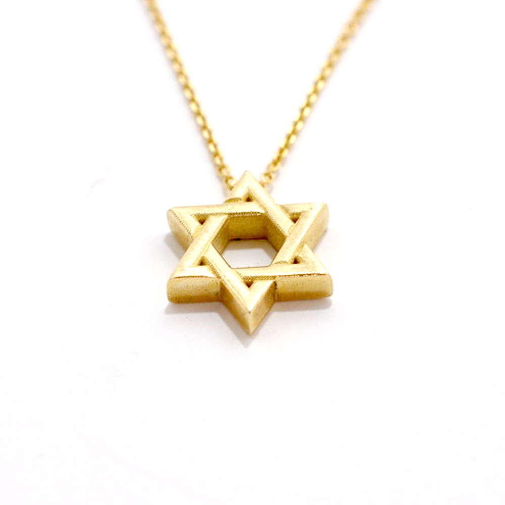 Star of David necklace 14 K
